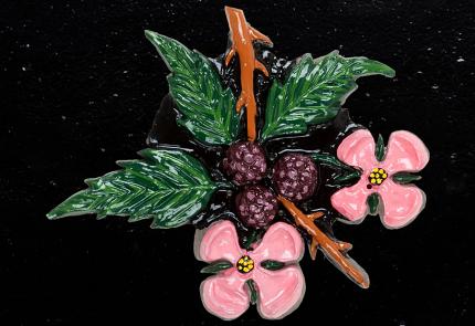 Cherry Blossom Oval House Sign 16" X 11" - Image 2