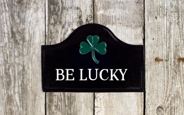3 Shamrock Sign 12" X 8"