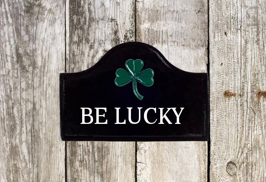 3 Shamrock Sign 12" X 8"