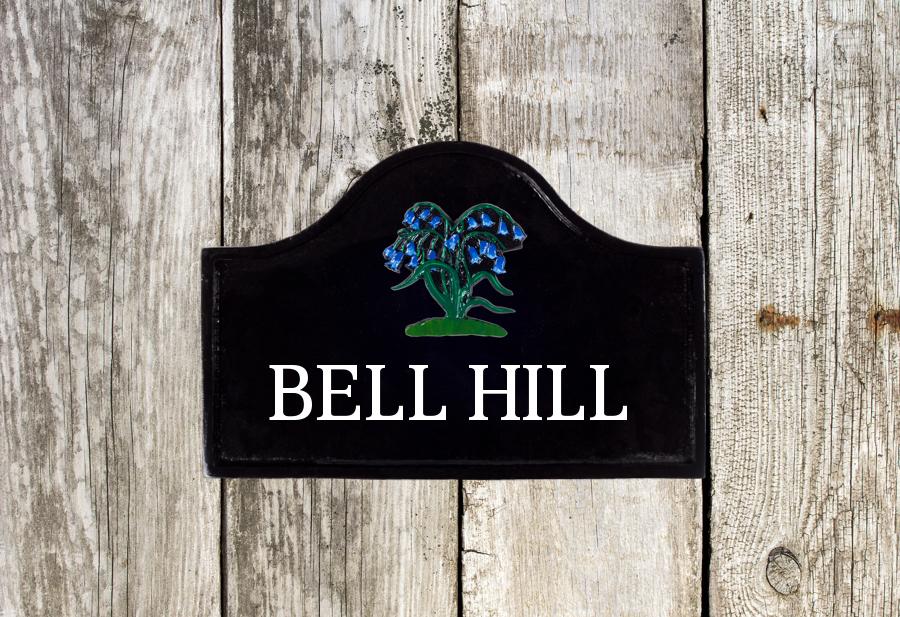 Bluebells House Sign 12" X 8"