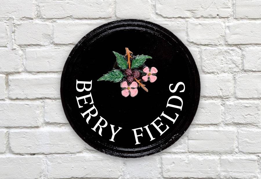 Blackberry Round House Sign 10" Diameter