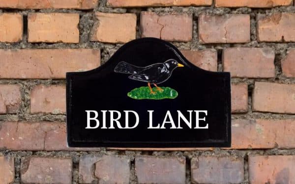 Blackbird Sign 12" X 8"