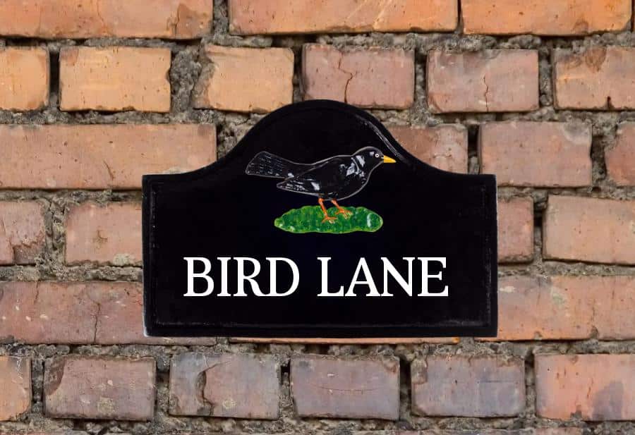 Blackbird Sign 12" X 8"
