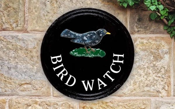 Blackbird Round House Sign 10" Diameter
