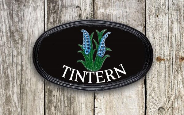 Bluebells Oval Oval House Sign 12" X 7"