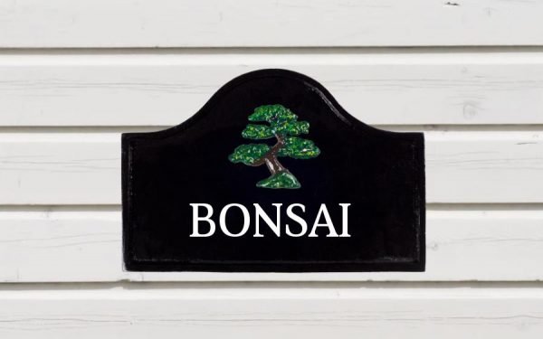 Bonsai (White Pine) Cast Metal Sign 12" X 8"