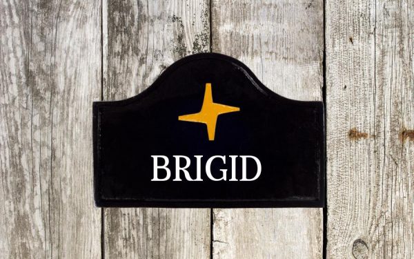 St Brigids Cross Cast Metal Sign 12" X 8"