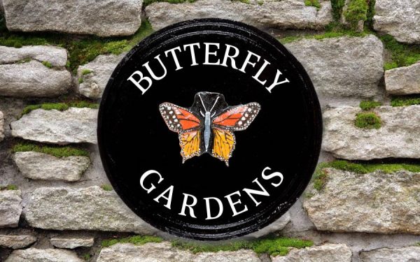 Butterfly Round House Sign 12" Diameter