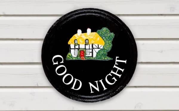 Cottage Round House Sign 10" Diameter