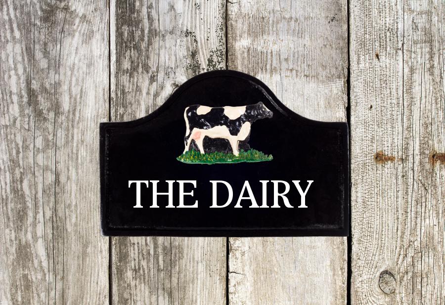 Cow House Sign 12" X 8"