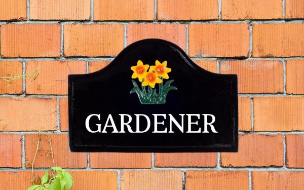 Daffodils House Sign 12" X 8"