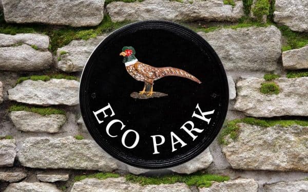 Golden Pheasant Round House Sign 9" Diameter