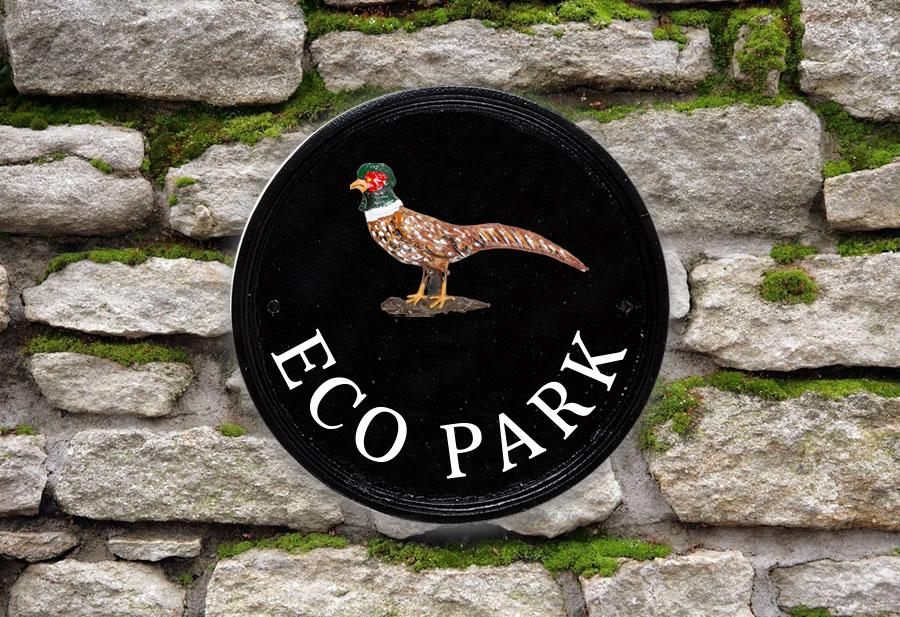 Golden Pheasant Round House Sign 9" Diameter