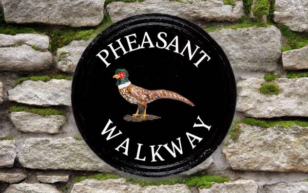 Golden Pheasant Round House Sign 12" Diameter