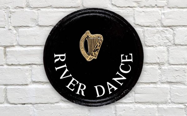 Harp Round House Sign 10" Diameter