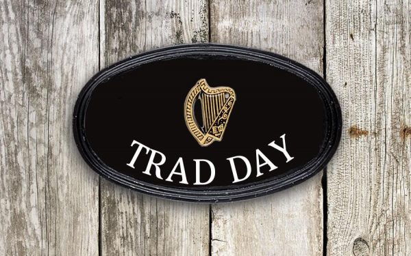 Harp Oval House Sign 12" X 7"