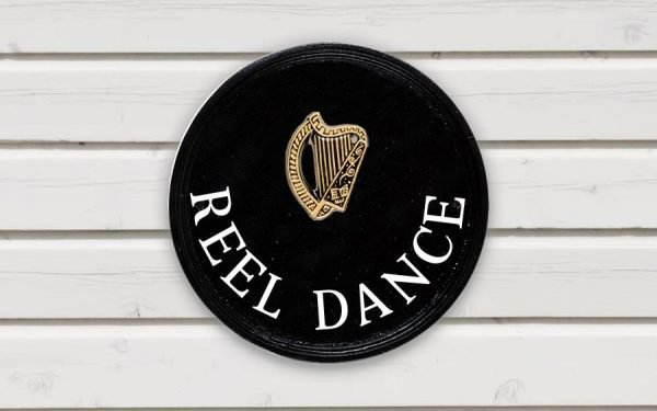 Harp Round House Sign 9" Diameter