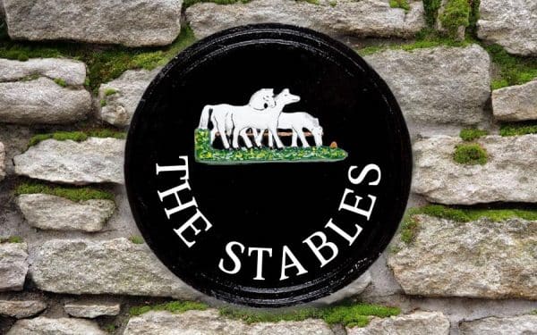 Horse Group Round House Sign 10" Diameter