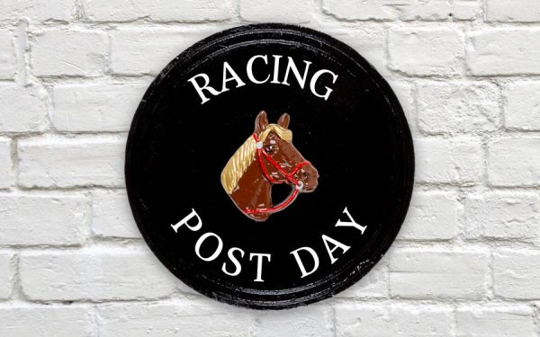 Horse Head Round House Sign 12" Diameter