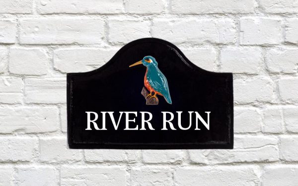 Kingfisher Metal Sign 12" X 8"