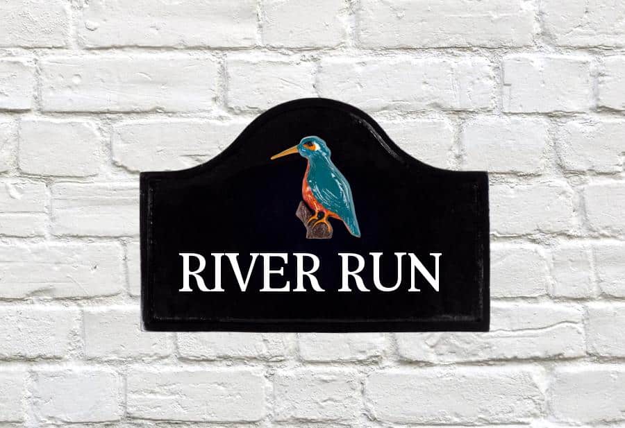Kingfisher Metal Sign 12" X 8"
