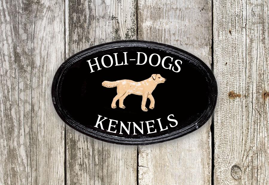 Labrador Oval House Sign 14" X 9"