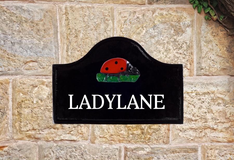 Ladybird Sign 12" X 8"