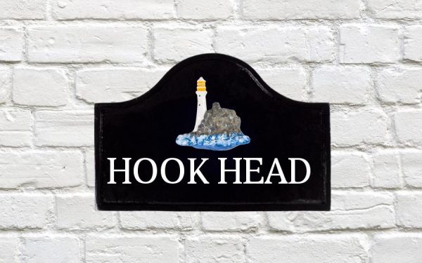 Light House Cast Metal Sign 12" X 8"