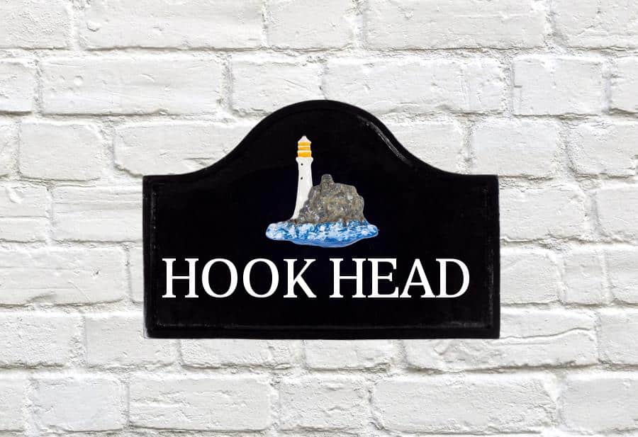 Light House Cast Metal Sign 12" X 8"