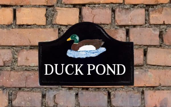 Mallard Duck Cast Metal Sign 12" X 8"