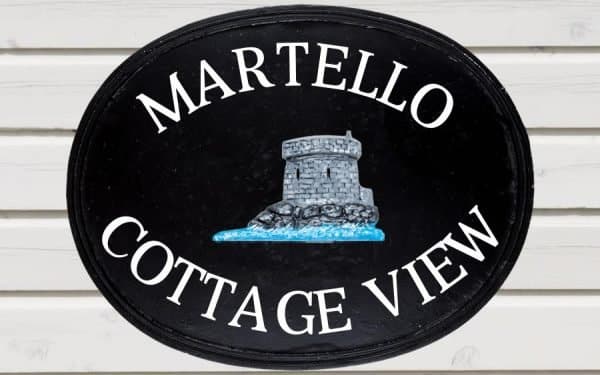 Martello Tower Oval House Sign 18" X 14"