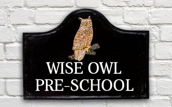Owl House Sign 15" X 11"