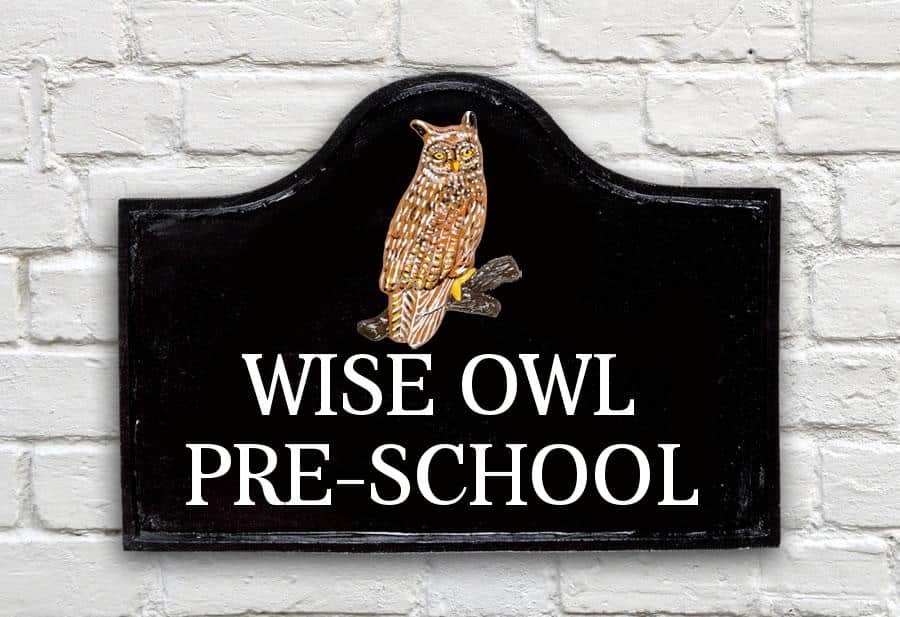 Owl House Sign 15" X 11"