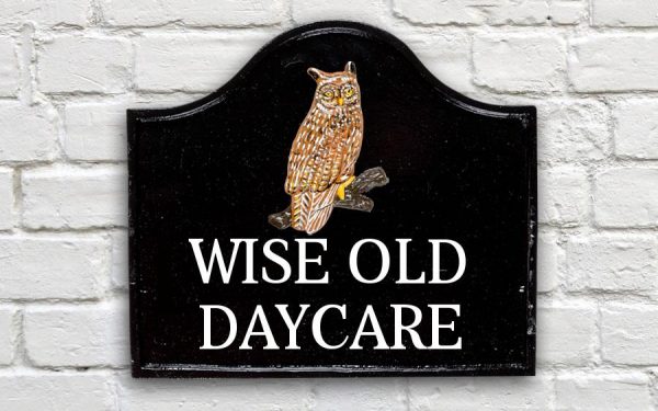 Owl House Sign 12" X 11"