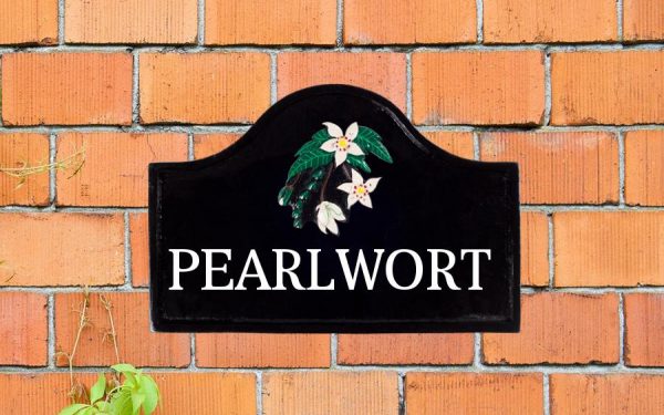 Pearlwort Cast Metal Sign 12" X 8"