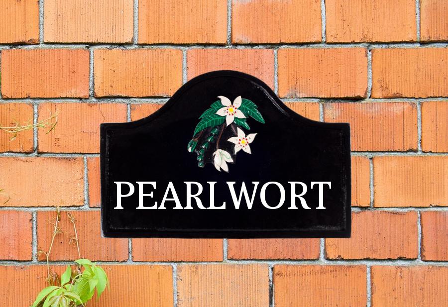 Pearlwort Cast Metal Sign 12" X 8"