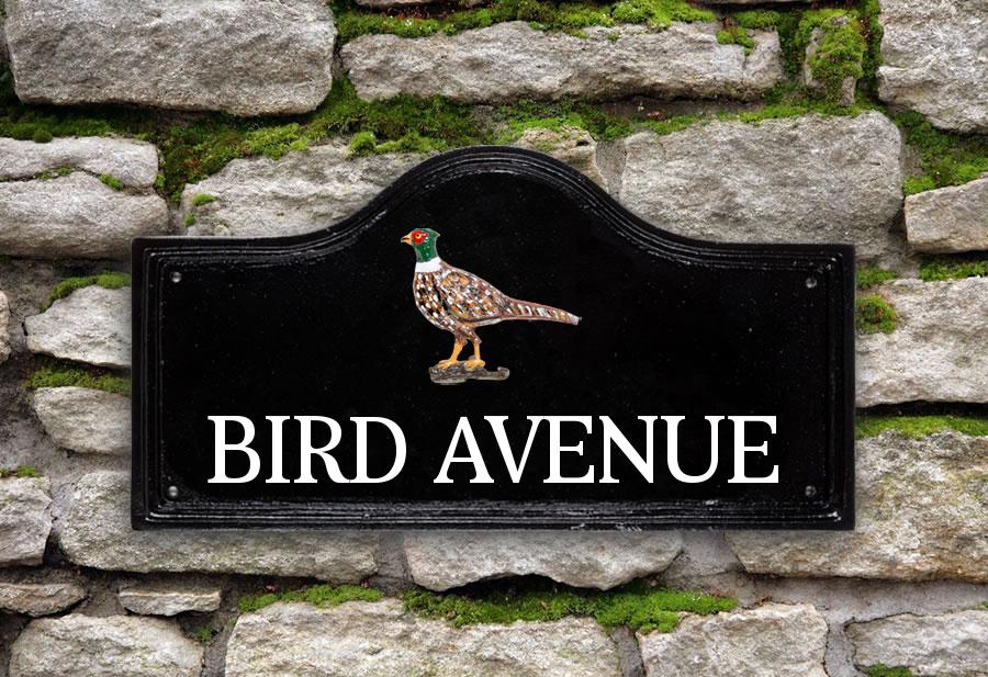 Pheasant House Sign 15" X 8"