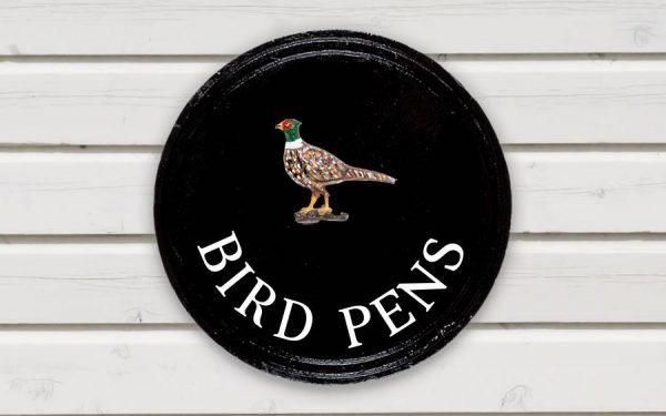 Pheasant Round House Sign 10" Diameter