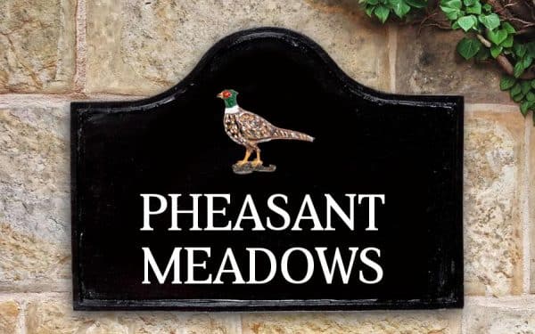 Pheasant House Sign 15" X 11"