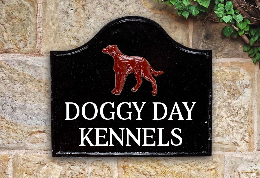 Red Setter Head House Sign 12" X 11"