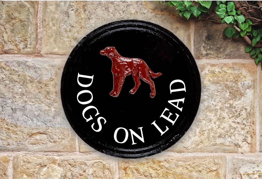 Red Setter Round House Sign 10" Diameter