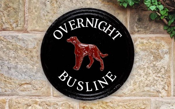 Red Setter Head Round House Sign 12" Diameter