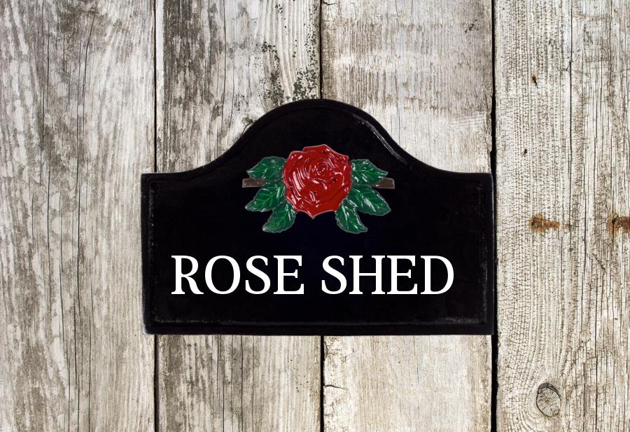 Rose Sign 12" X 8"