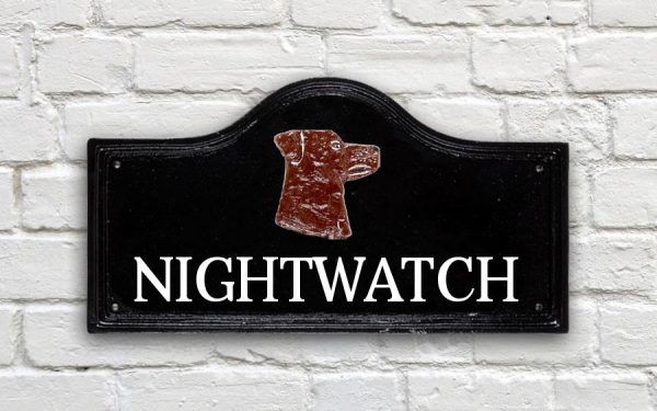 Rottweiler House Sign 15" X 8"