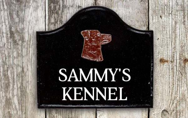 Rottweiler House Sign 12" X 11"