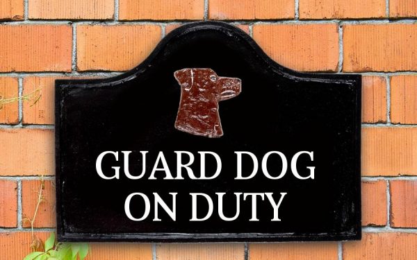 Rottweiler House Sign 15" X 11"