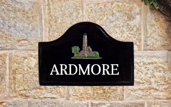 Round Tower Sign 12" X 8"