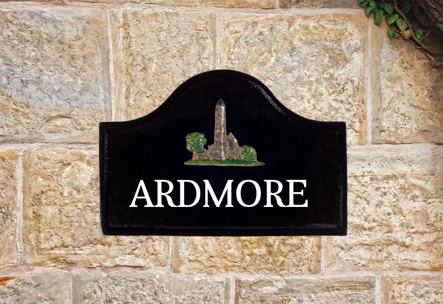 Round Tower Sign 12" X 8"