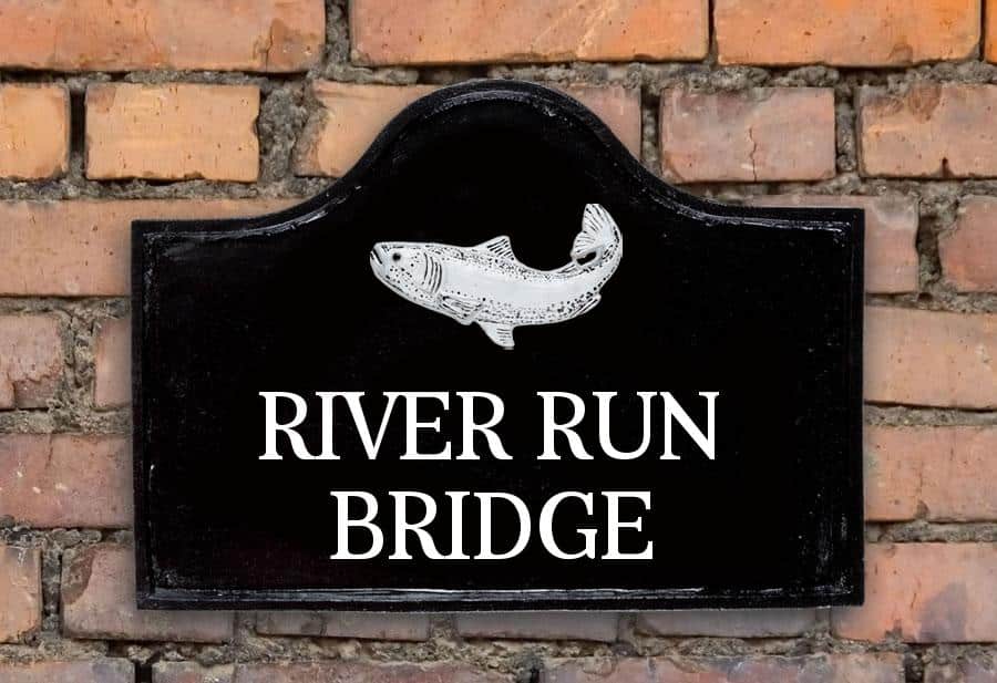 Salmon House Sign 15" X 11"