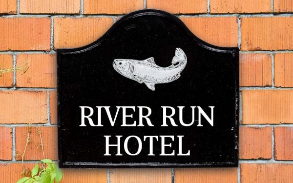 Salmon House Sign 12" X 11"